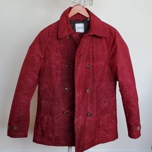 ASPESI Burgundy Waxed Cotton Jacket